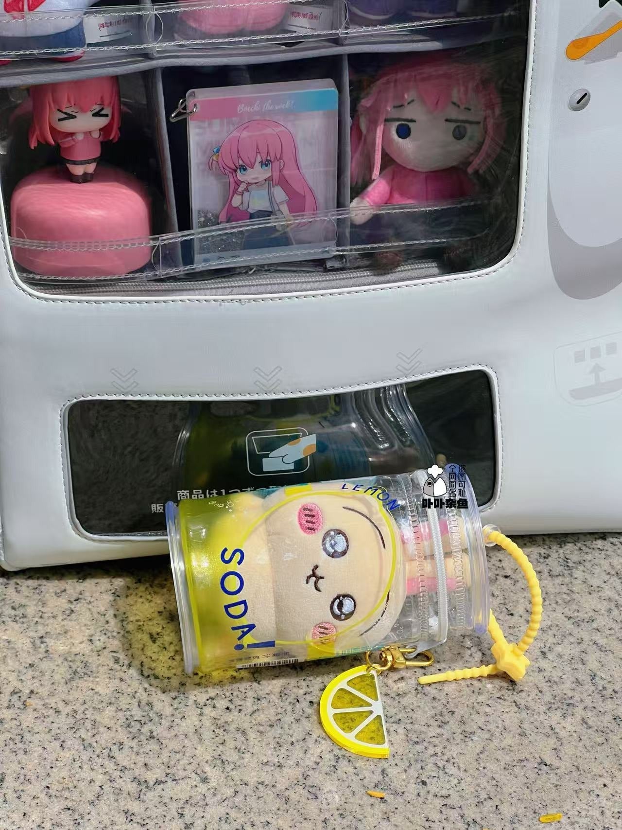 【予約】卟卟雑魚 レモンソーダ風 ぬいバッグ 推し活