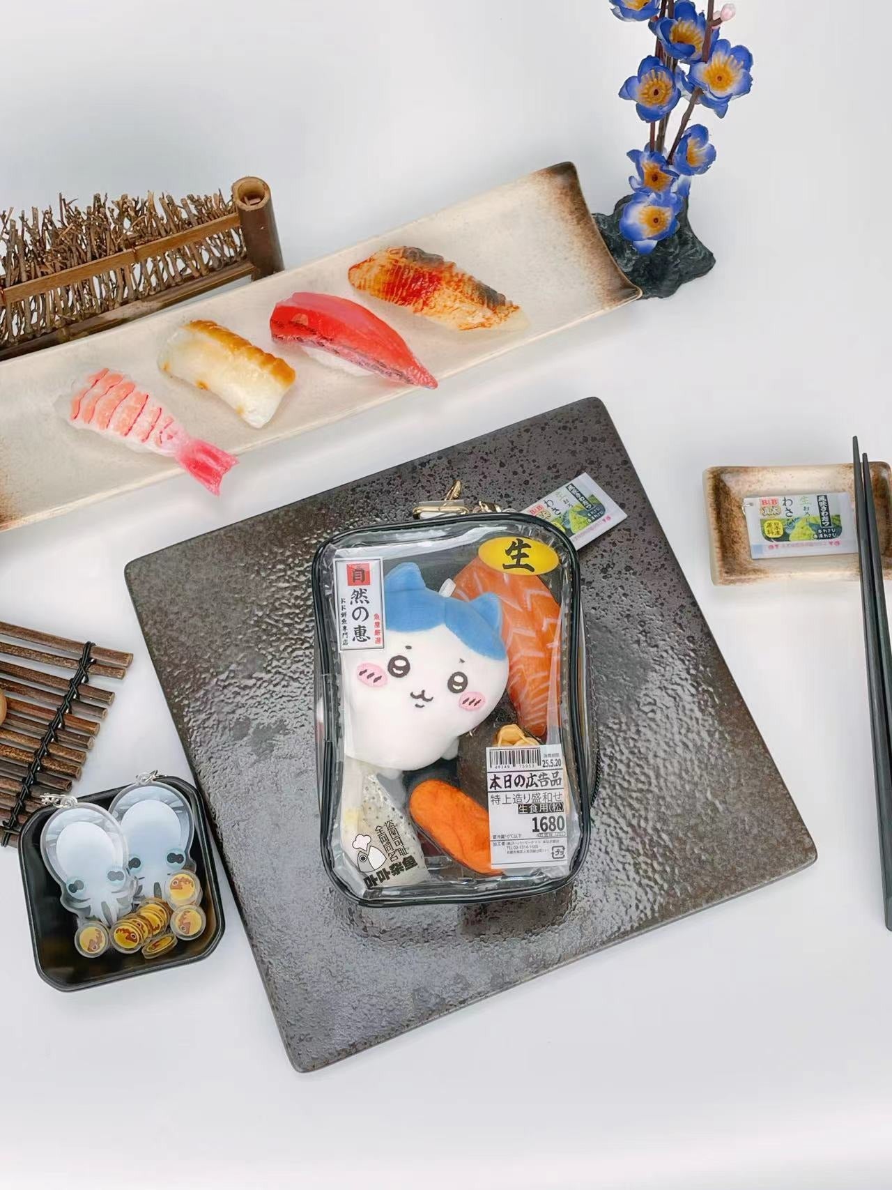 【予約】卟卟雑魚 スーパー生鮮風 ぬいバッグ 推し活