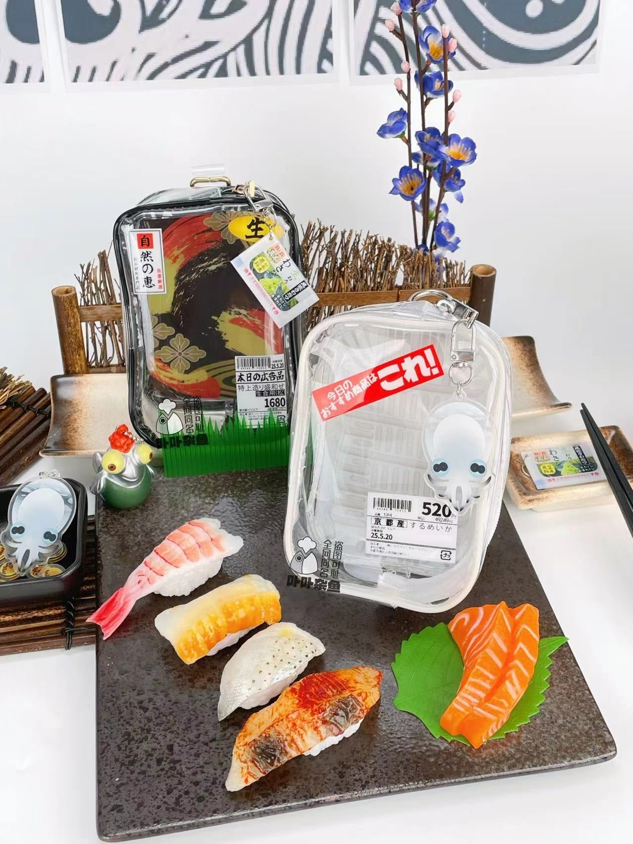 【予約】卟卟雑魚 スーパー生鮮風 ぬいバッグ 推し活