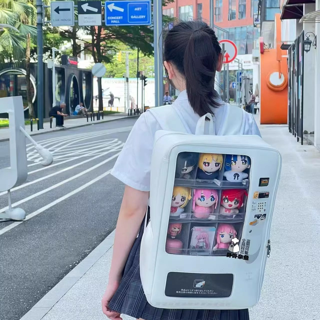 【予約】卟卟雑魚 自販機風 痛バッグ リュック ぬいバッグ 大容量 推し活