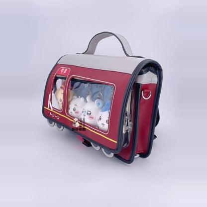 【予約】卟卟雑魚 電車風 痛バッグ ぬいバッグ 推し活