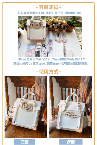 【予約】morning glory アカデミーキー レトロ2WAY痛バッグ 全7色（缶バッジケース付き）