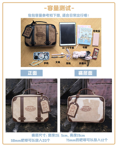 【予約】morning glory トリップ 2WAY レトロ トランク型痛バッグ 全9色（カードケース付き）