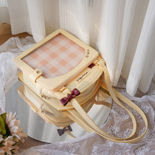 【予約】morning glory メモリーブック チェック柄2WAYショルダーバッグ 痛バッグ　全8色
