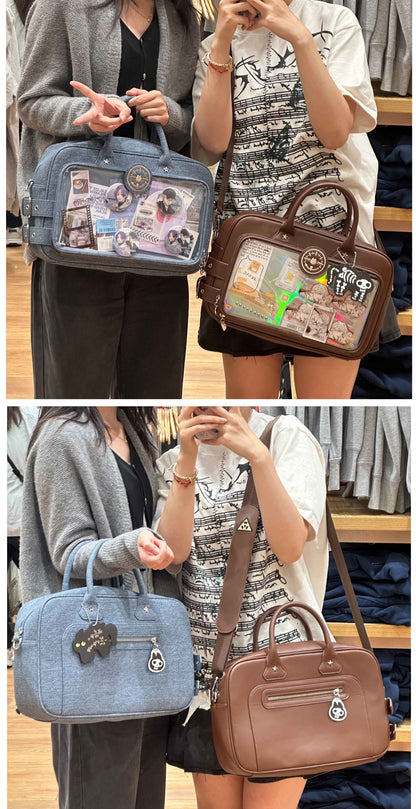 【予約】morning glory シュレディンガーの猫箱 2WAY PUトートバッグ 痛バッグ 全6色