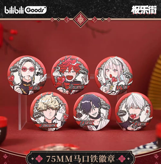 【予約】【通販開始】極楽街 bilibiliGoods 漫画シリーズ 75mm缶バッジ 1BOX（全6種）