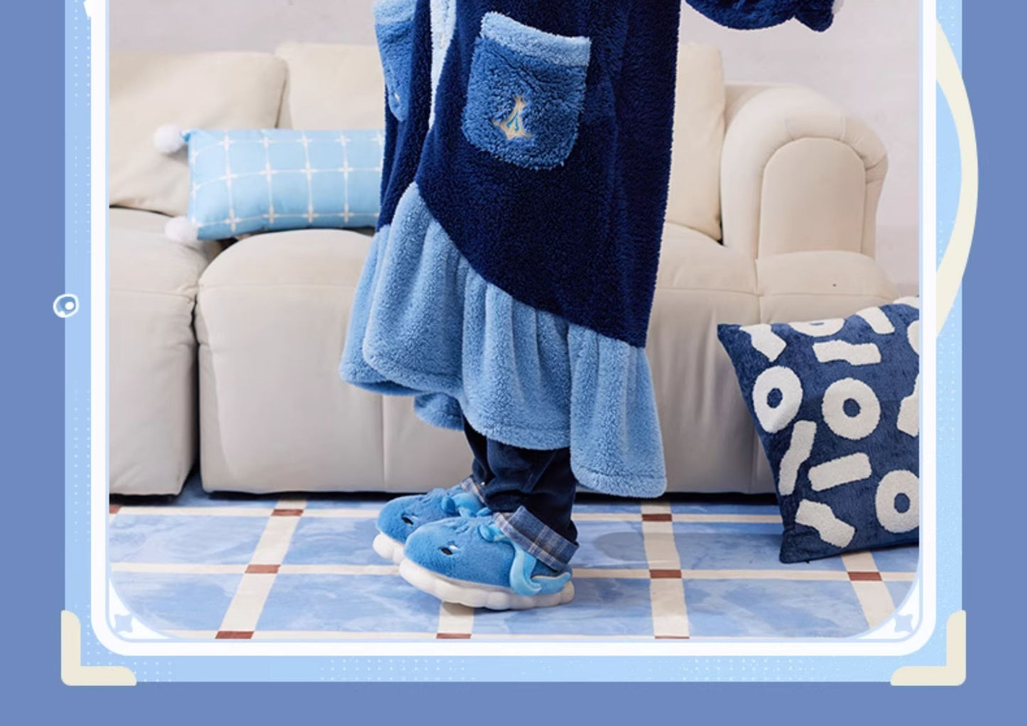 【予約】原神 ヌヴィレットテーマイメージシリーズ ふわふわホームスリッパ