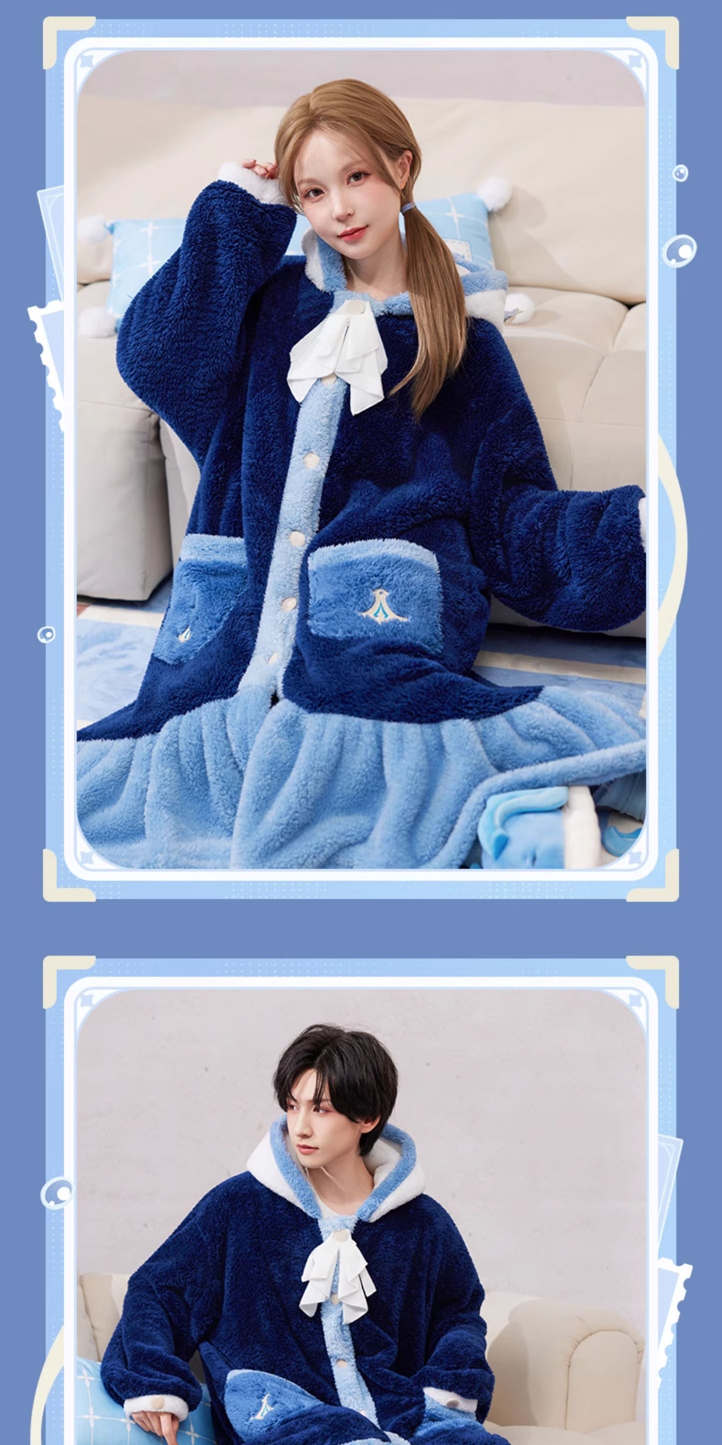 【予約】原神 ヌヴィレットテーマイメージシリーズ ホームガウン（アイマスク付き）