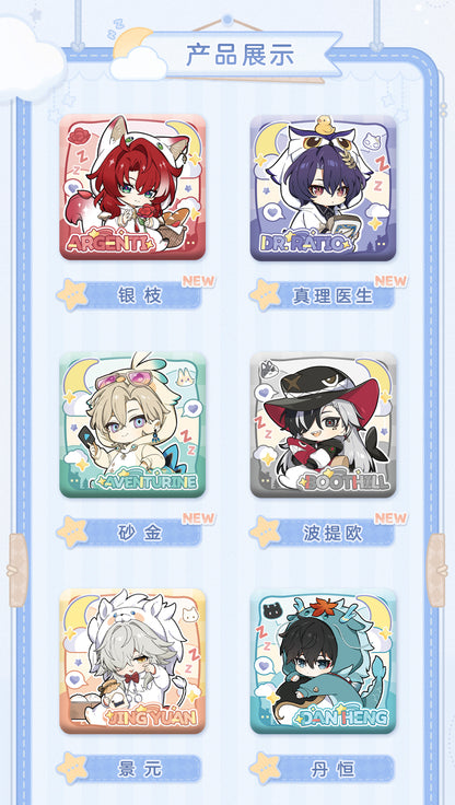 【予約】崩壊スターレイル 男子寮シリーズ Q版スクエア缶バッジ