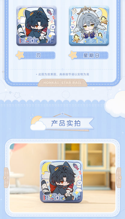 【予約】崩壊スターレイル 男子寮シリーズ Q版スクエア缶バッジ