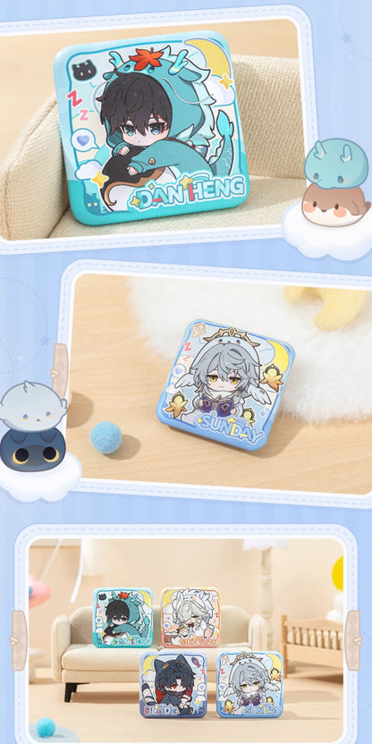 【予約】崩壊スターレイル 男子寮シリーズ Q版スクエア缶バッジ