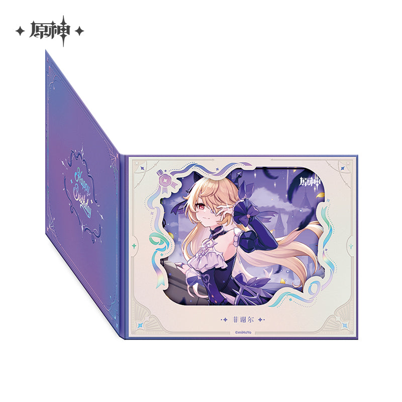 【予約】原神 命定の日シリーズ めくり式花窓風色紙 2025