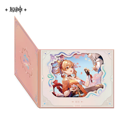 【予約】原神 命定の日シリーズ めくり式花窓風色紙 2025