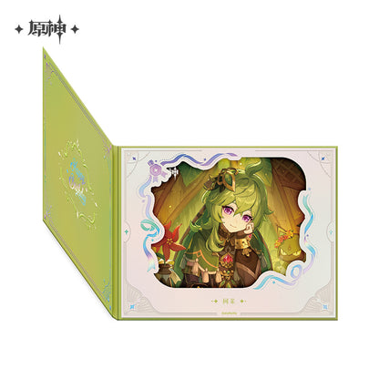 【予約】原神 命定の日シリーズ めくり式花窓風色紙 2025