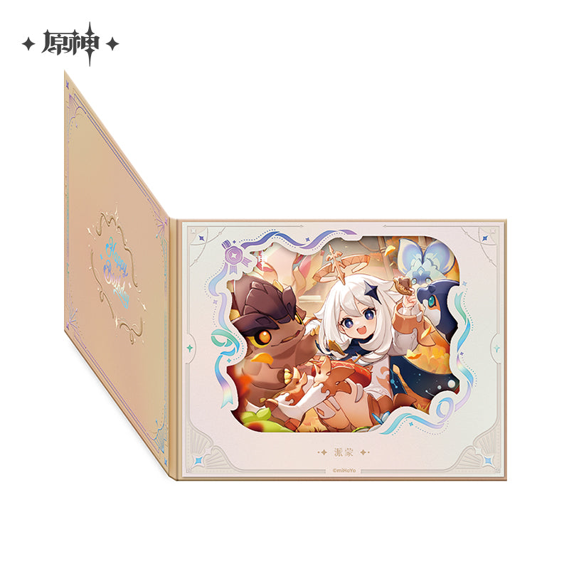 【予約】原神 命定の日シリーズ めくり式花窓風色紙 2025