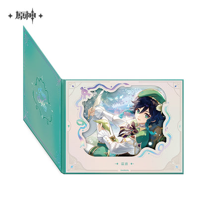 【予約】原神 命定の日シリーズ めくり式花窓風色紙 2025