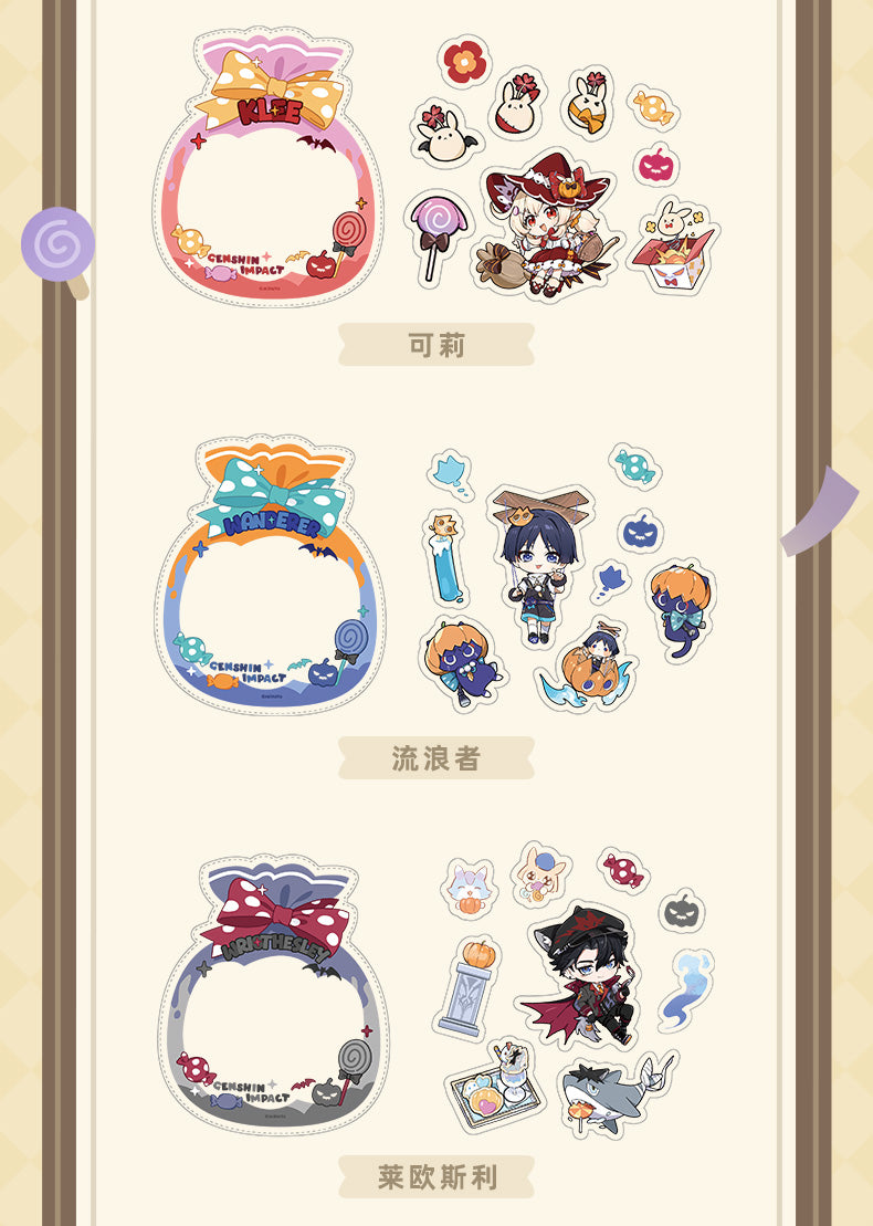 【予約】原神 幽夜綺想シリーズ ステッカーセット