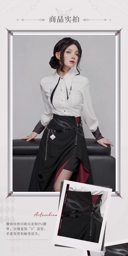 【予約】原神 アルレッキーノ イメージシリーズ アシンメトリースカート（11月20日まで期間限定予約）