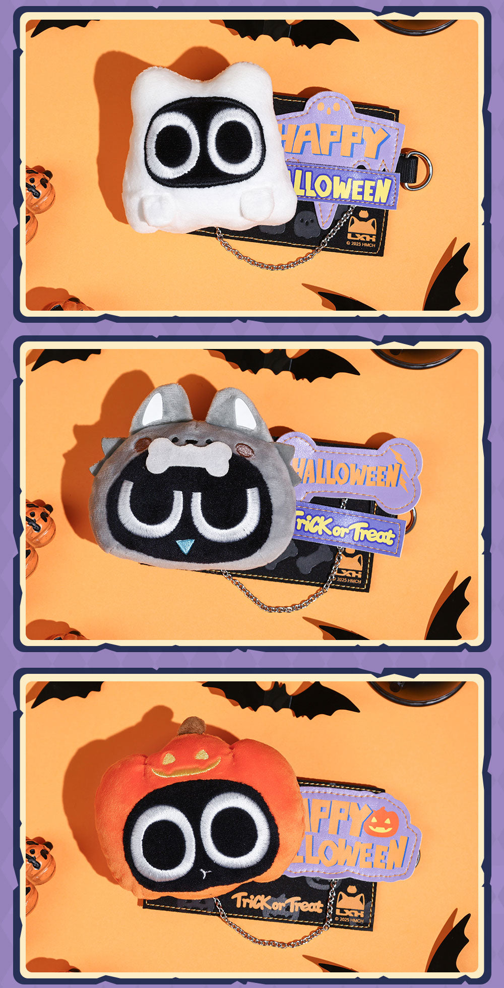 【予約】羅小黒戦記 BilibiliGoodsコラボ ハロウィンシリーズ ぬいぐるみバッジ 1BOX