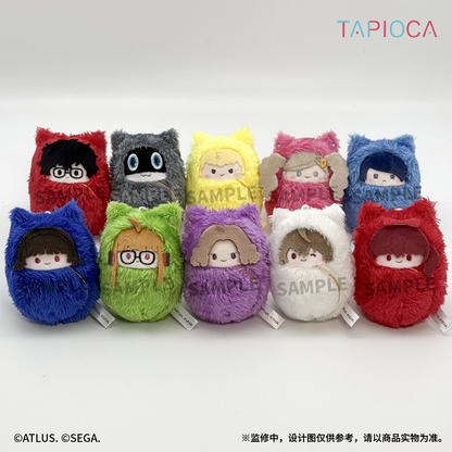 【予約12.3〆】TAPIOCA 中国限定 P5R ペルソナ5 ザ・ロイヤル 手のひら動物園おくるみぬいぐるみ 1BOX