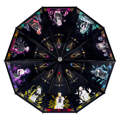 【予約】幸運石 TO BE HERO Xコラボ ブラックレコード自動傘 懐中電灯付き