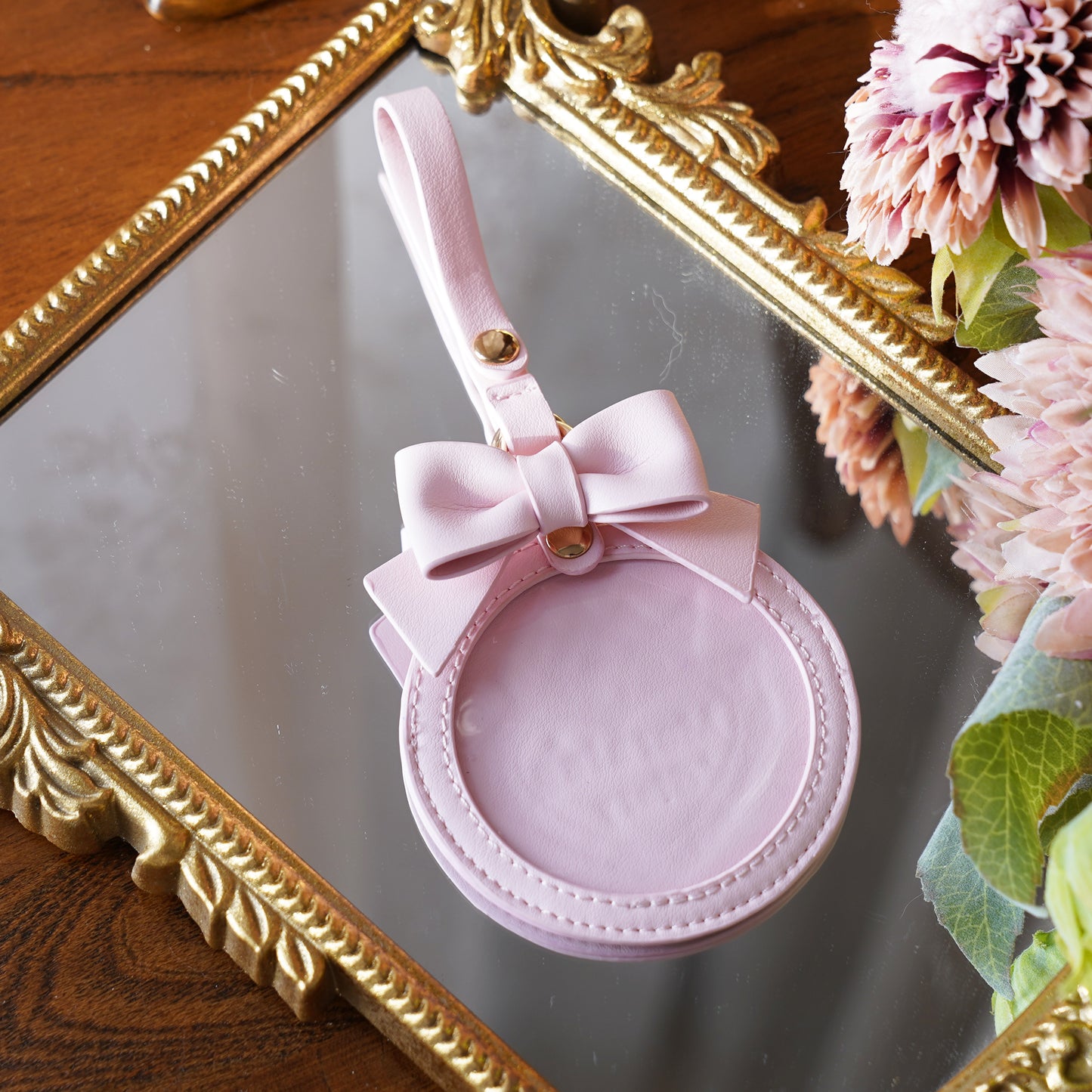 【予約】morning glory かわいいリボン 缶バッジケース