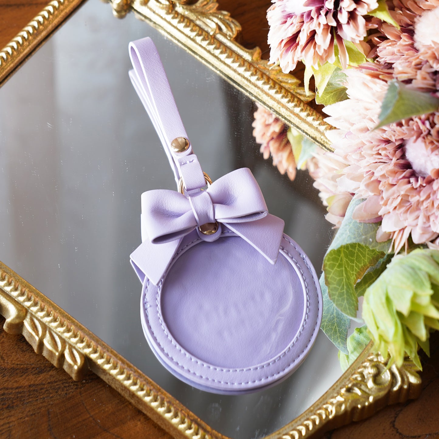 【予約】morning glory かわいいリボン 缶バッジケース