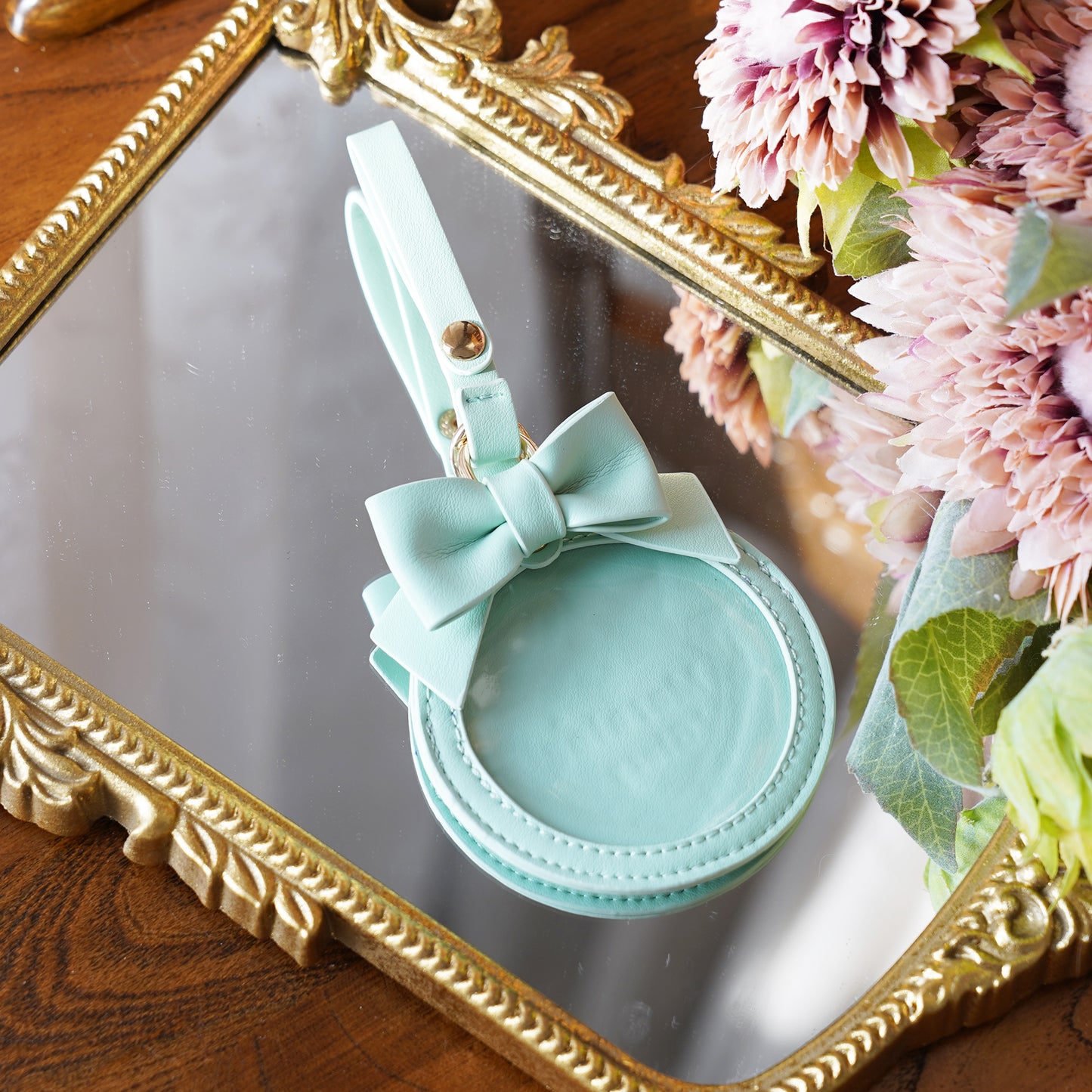 【予約】morning glory かわいいリボン 缶バッジケース