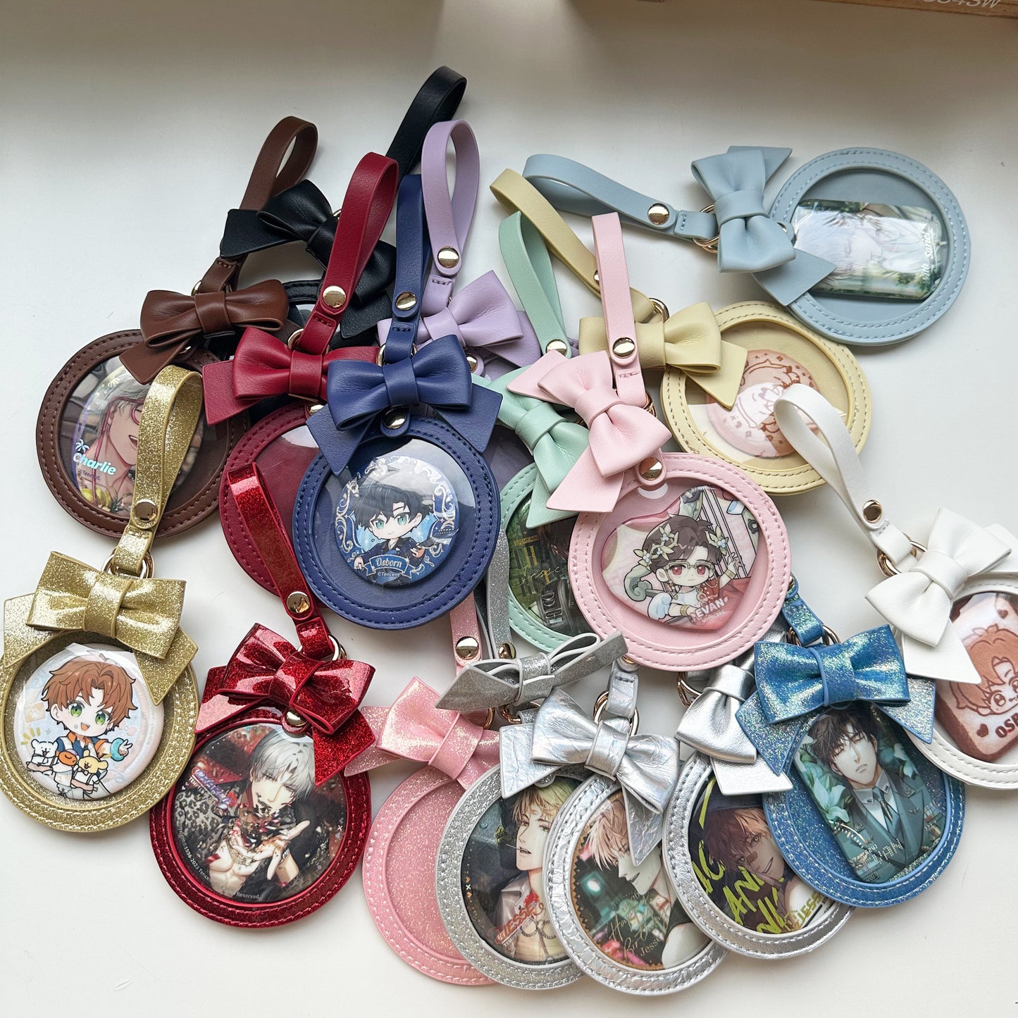 【予約】morning glory かわいいリボン 缶バッジケース