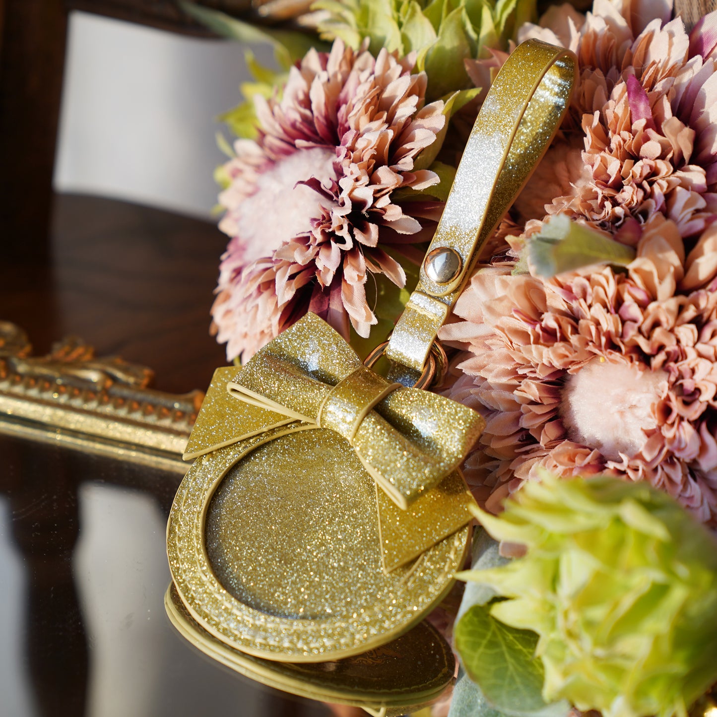 【予約】morning glory かわいいリボン 缶バッジケース