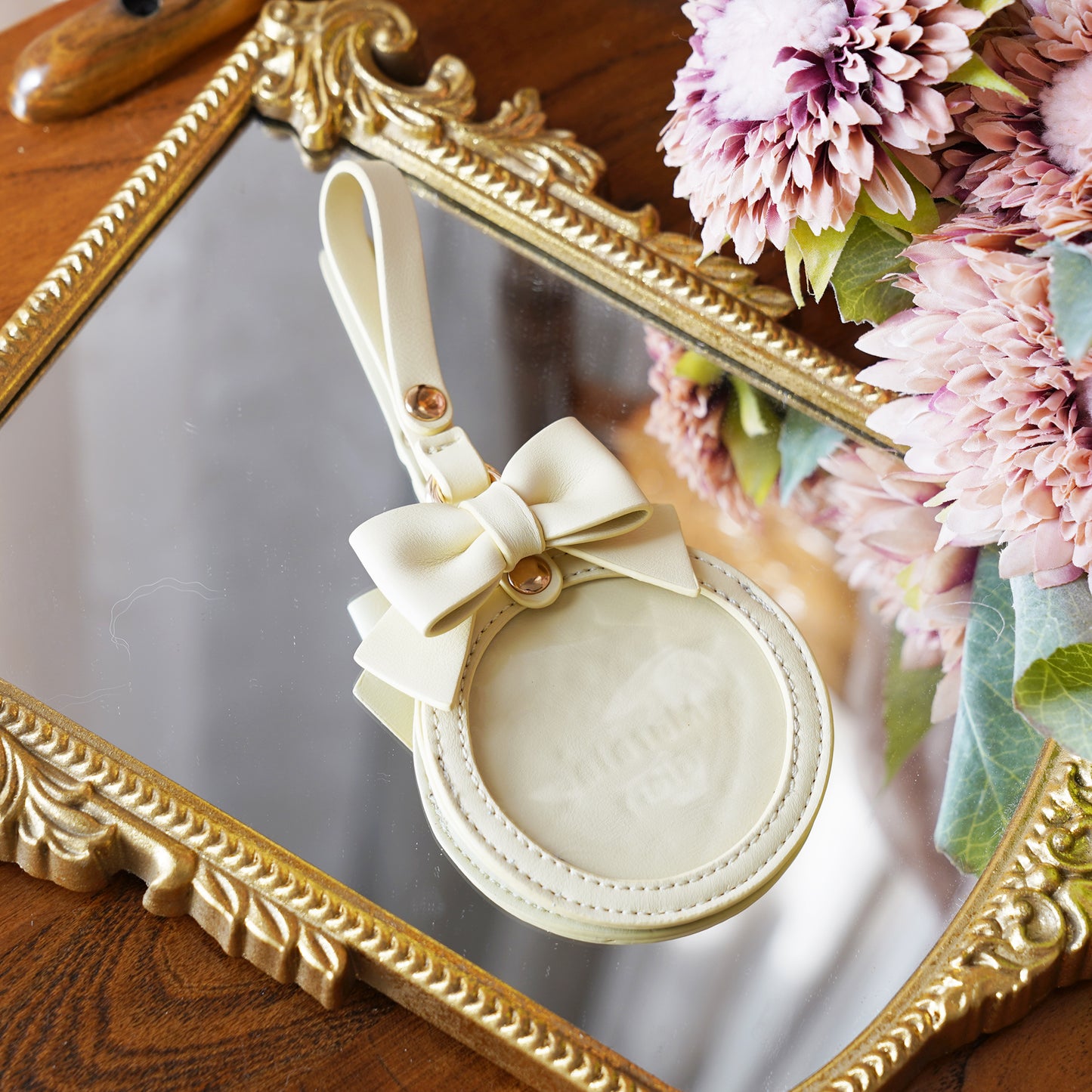 【予約】morning glory かわいいリボン 缶バッジケース