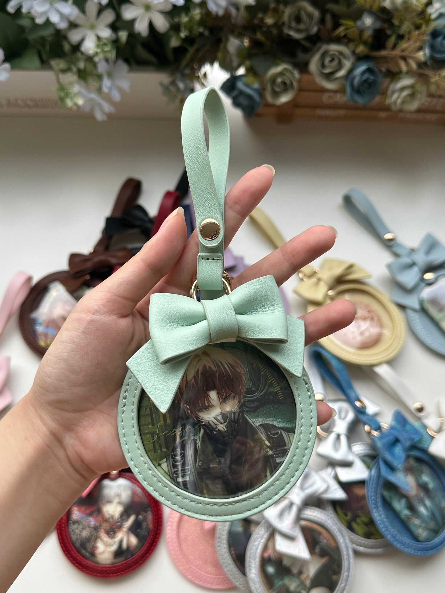 【予約】morning glory かわいいリボン 缶バッジケース