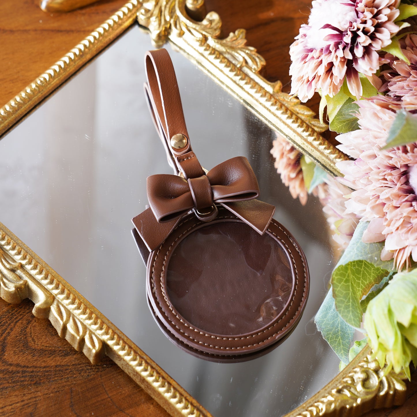 【予約】morning glory かわいいリボン 缶バッジケース