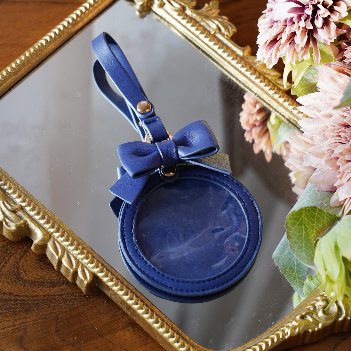 【予約】morning glory かわいいリボン 缶バッジケース