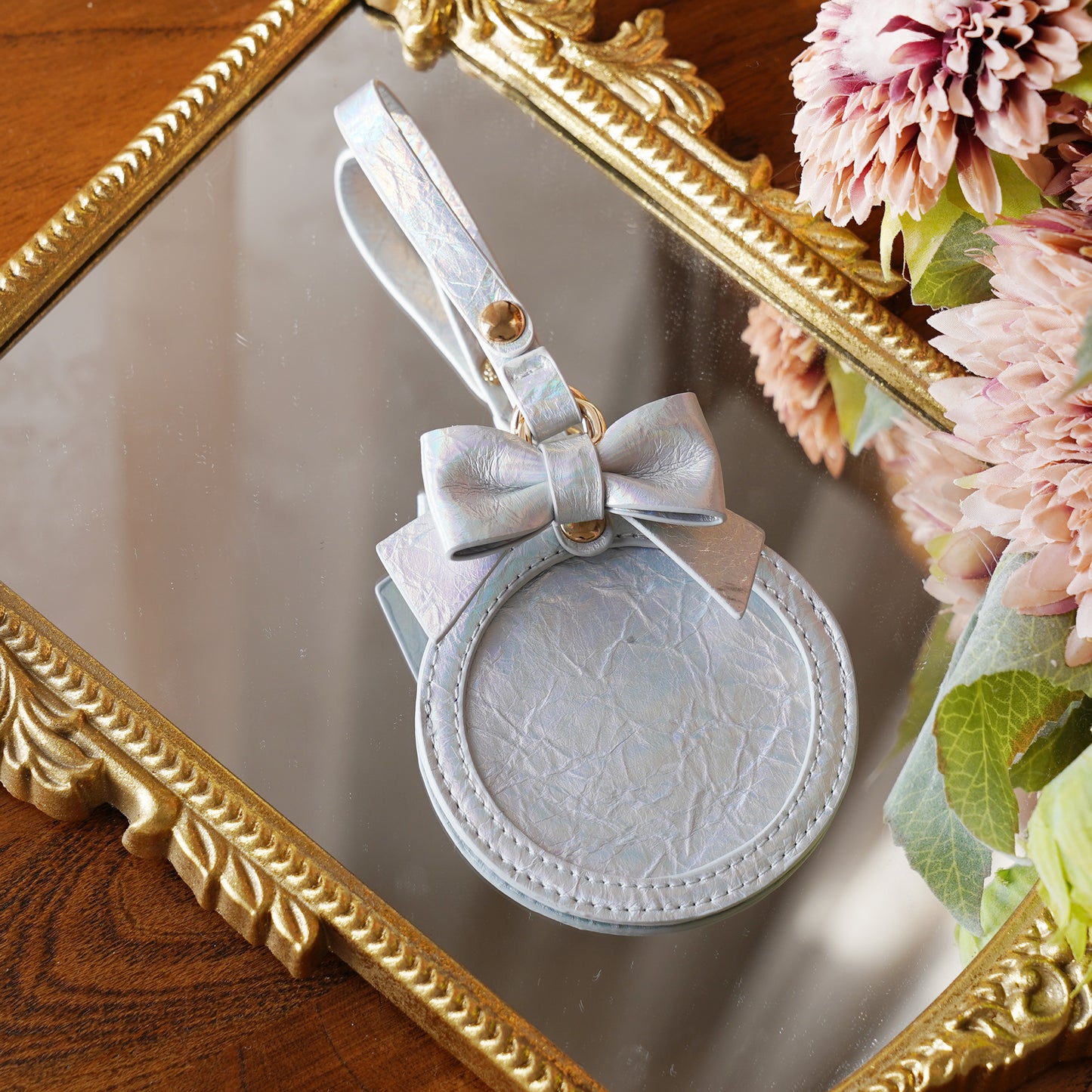 【予約】morning glory かわいいリボン 缶バッジケース