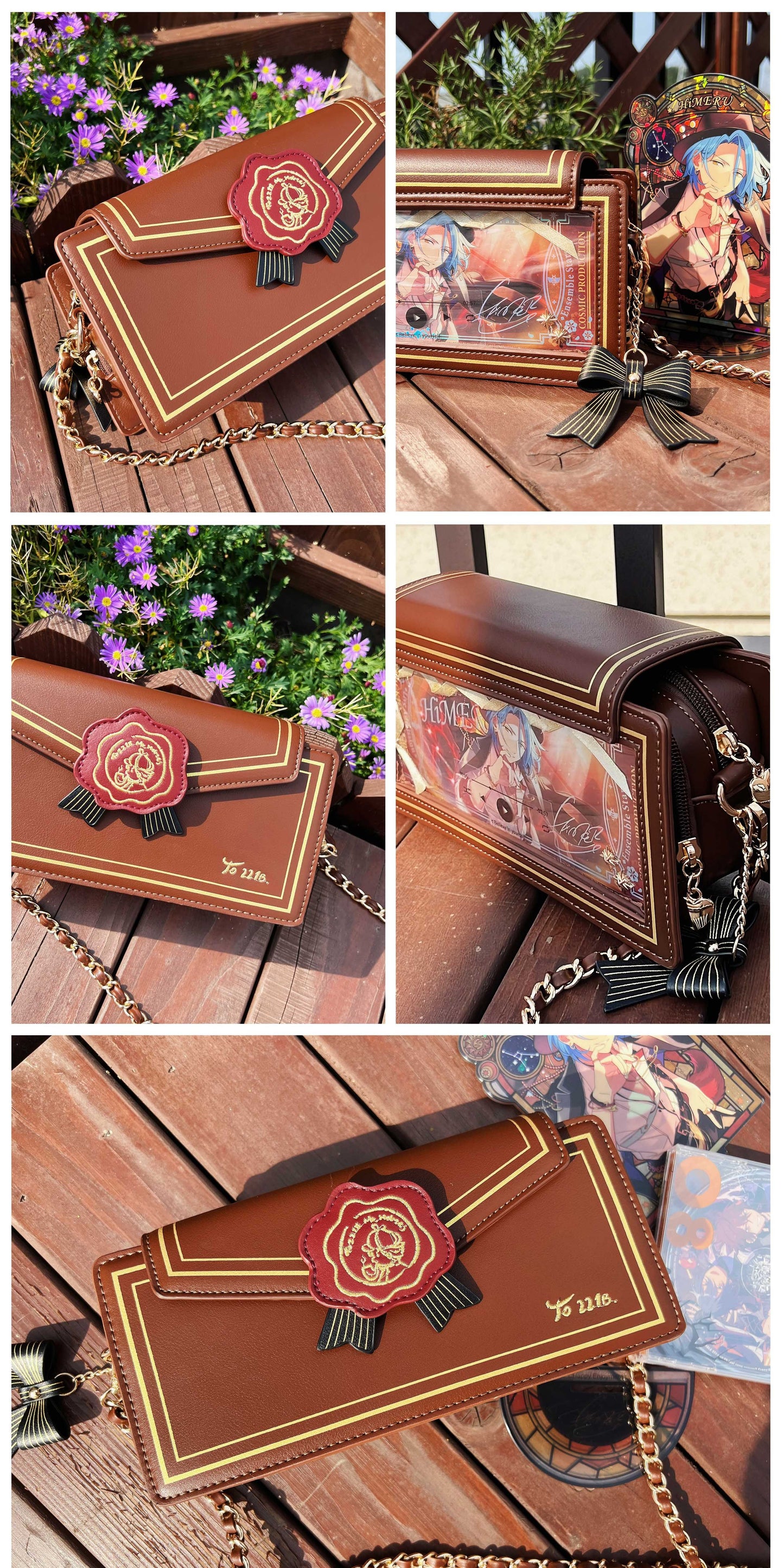 【予約】morning glory エレガントチェーン 薔薇のレター 封筒型痛バッグ