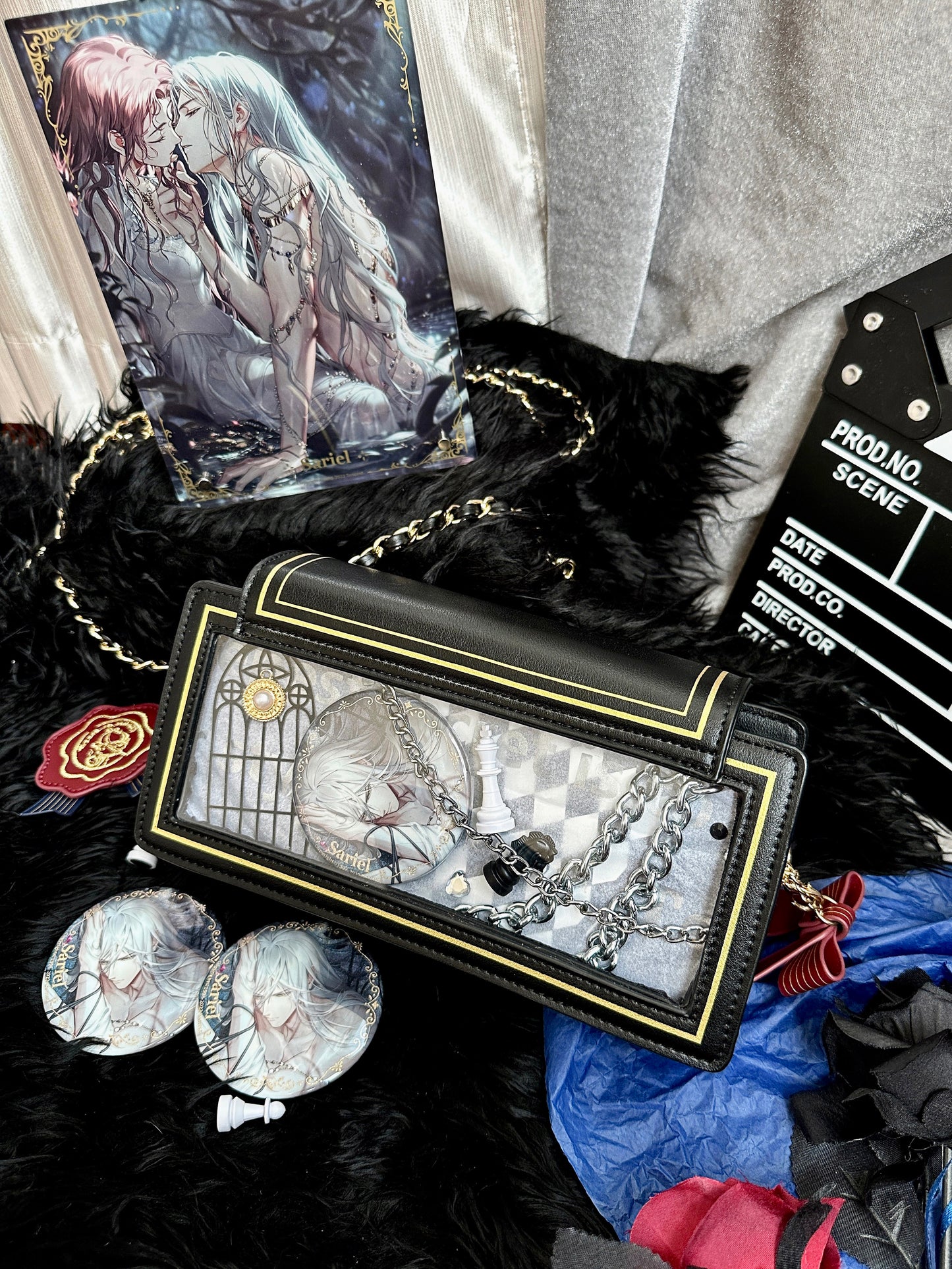 【予約】morning glory エレガントチェーン 薔薇のレター 封筒型痛バッグ