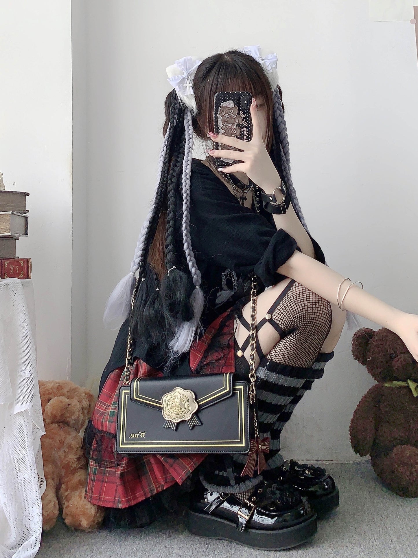 【予約】morning glory エレガントチェーン 薔薇のレター 封筒型痛バッグ