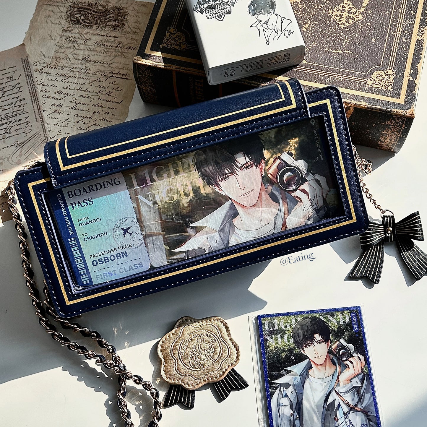 【予約】morning glory エレガントチェーン 薔薇のレター 封筒型痛バッグ