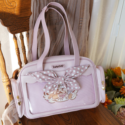 【予約】morning glory かわいい料理名人ワンコ トート痛バッグ ぬいバッグ