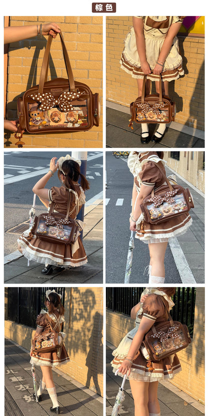 【予約】morning glory かわいい料理名人ワンコ トート痛バッグ ぬいバッグ