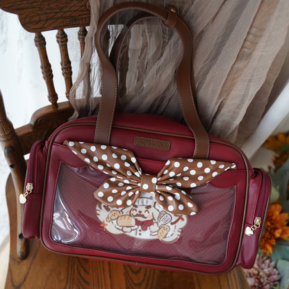 【予約】morning glory かわいい料理名人ワンコ トート痛バッグ ぬいバッグ