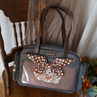 【予約】morning glory かわいい料理名人ワンコ トート痛バッグ ぬいバッグ