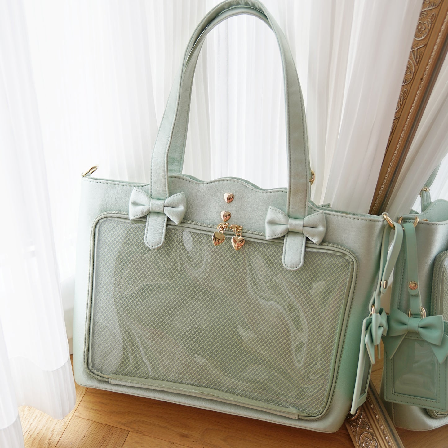 【予約】morning glory シャンソン サテンリボン トート痛バッグ