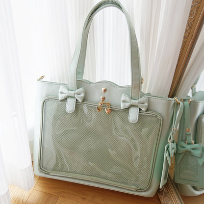 【予約】morning glory シャンソン サテンリボン トート痛バッグ