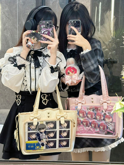 【予約】morning glory シャンソン サテンリボン トート痛バッグ