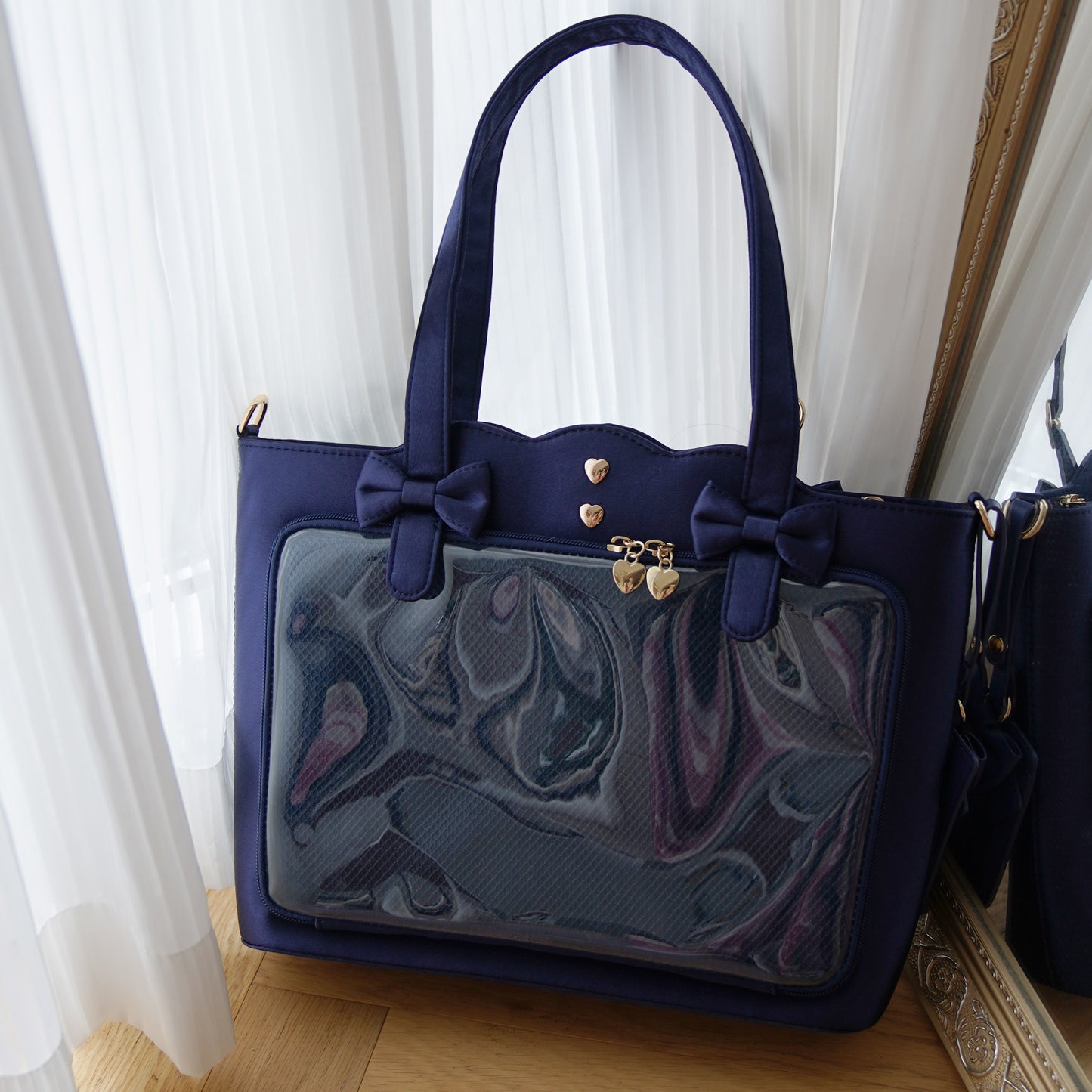 【予約】morning glory シャンソン サテンリボン トート痛バッグ