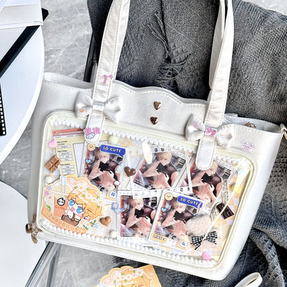 【予約】morning glory シャンソン サテンリボン トート痛バッグ