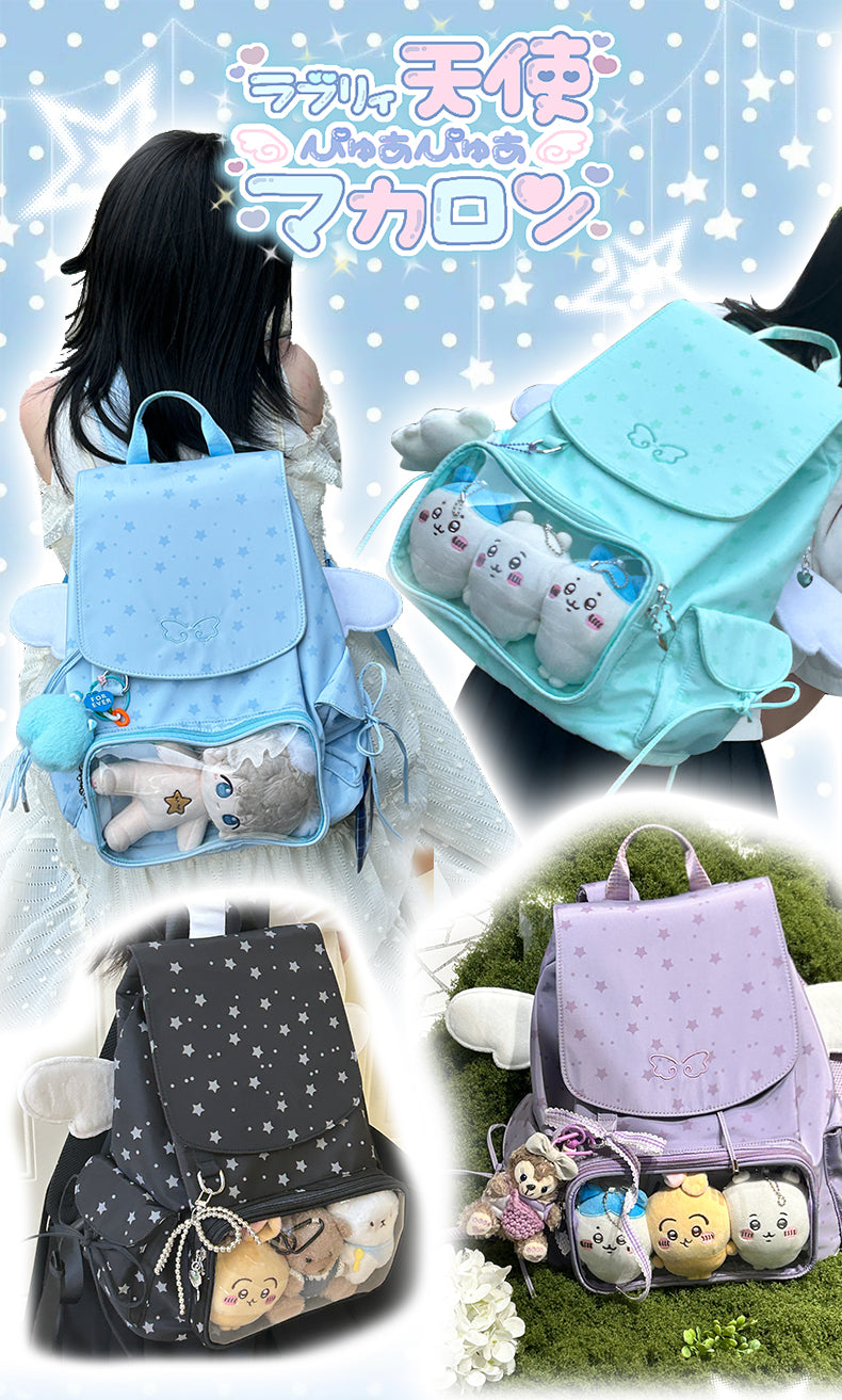 【予約】Mists Shop 天使 巾着リュック痛バッグ ぬいぐるみバッグ