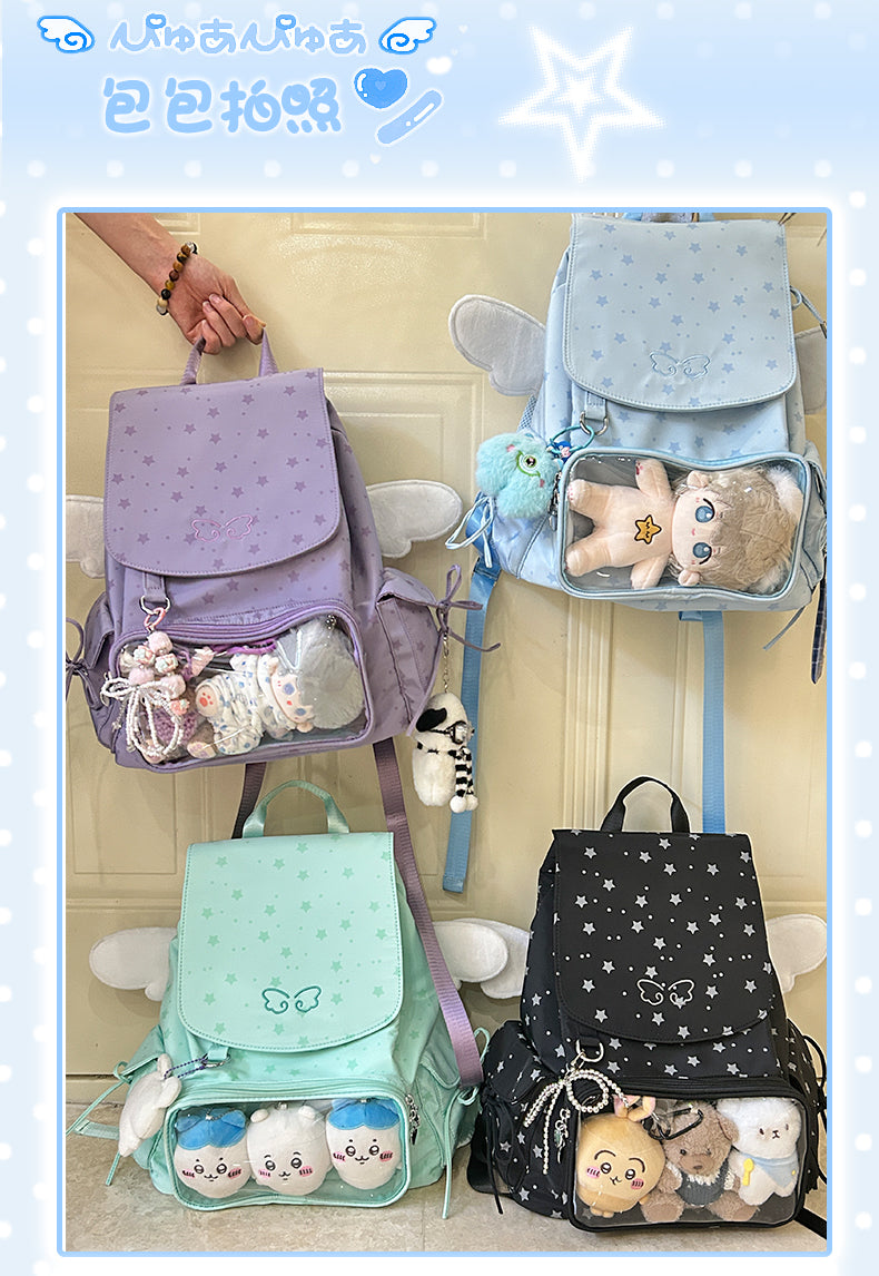 【予約】Mists Shop 天使 巾着リュック痛バッグ ぬいぐるみバッグ